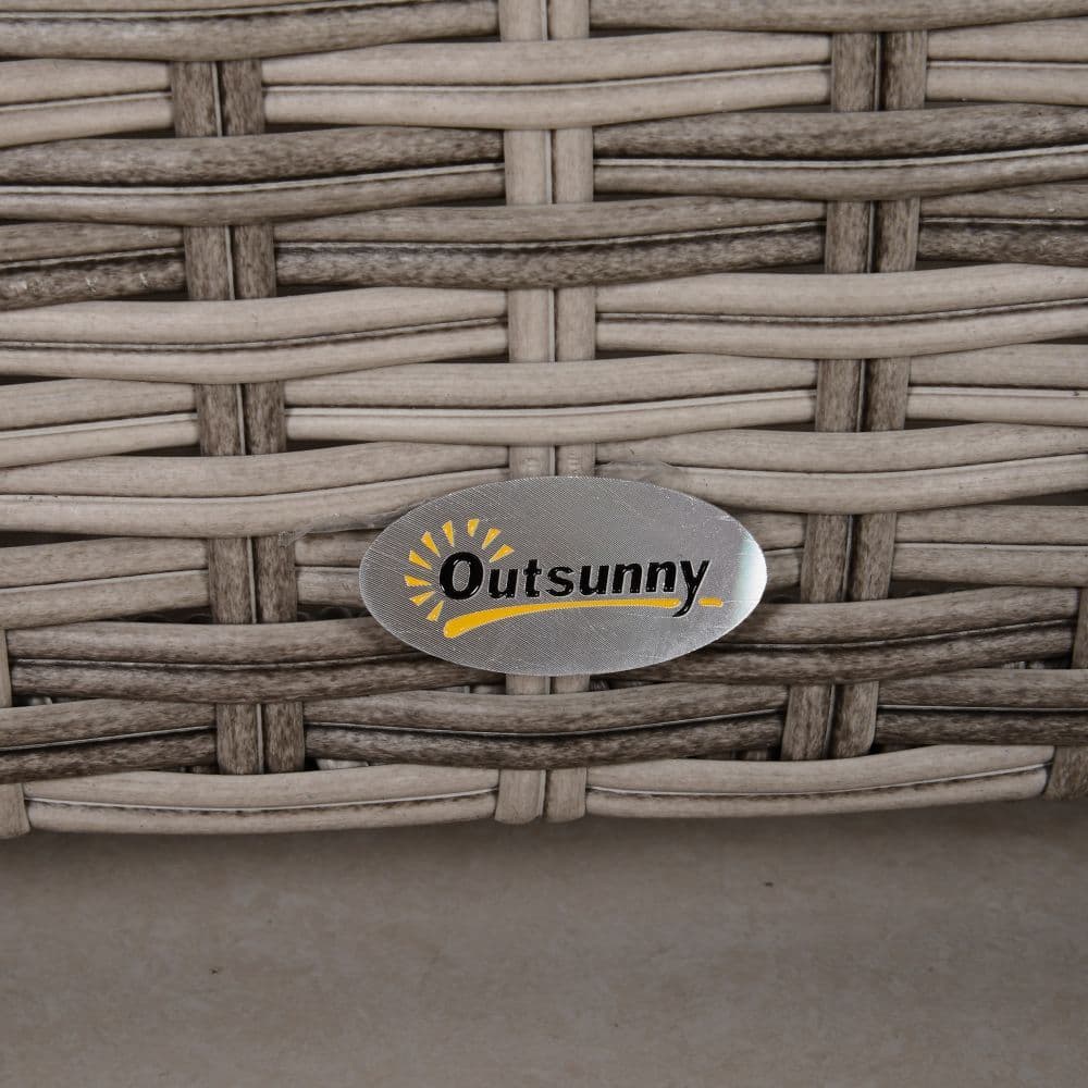 image-6-Seater Sofa & Coffee Table Rattan Outdoor Garden Furniture Set Grey