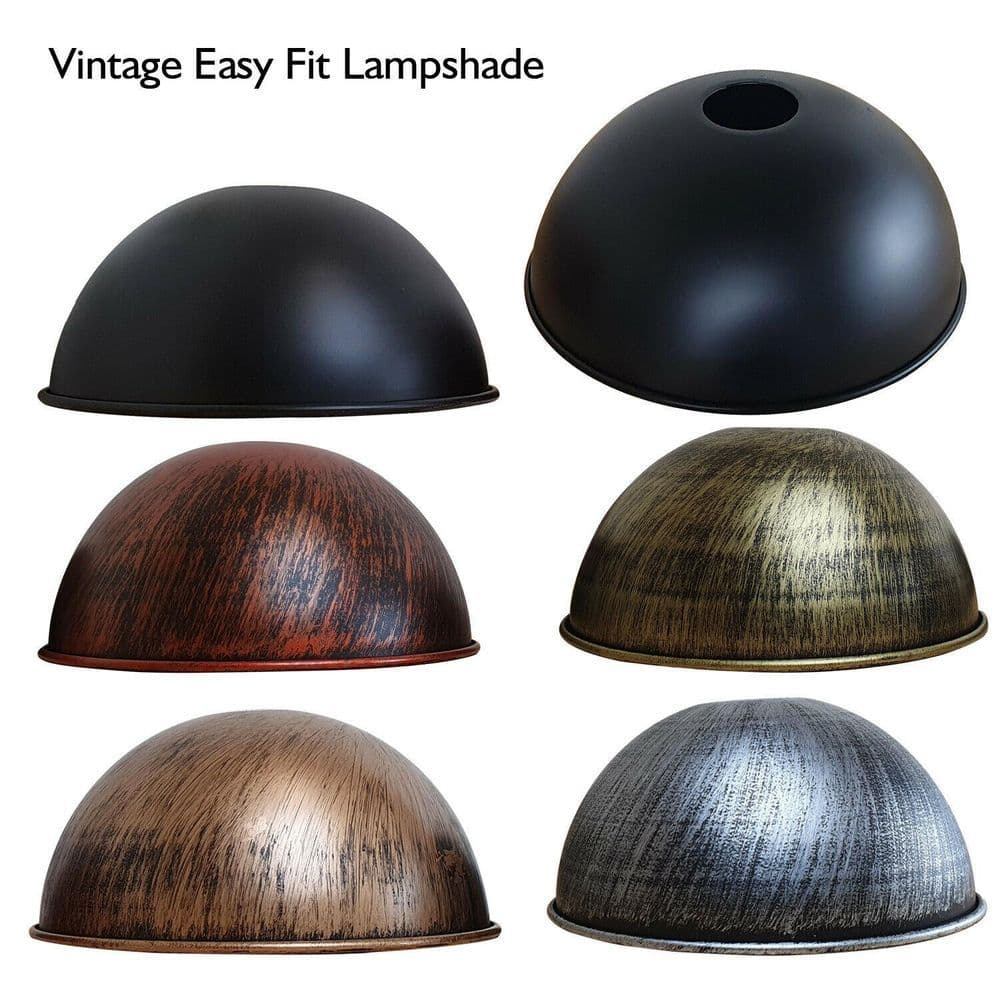 image-210mm Dome Easy Fit Light Shades Modern Ceiling Pendant Lampshades