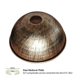 image-210mm Dome Easy Fit Light Shades Modern Ceiling Pendant Lampshades
