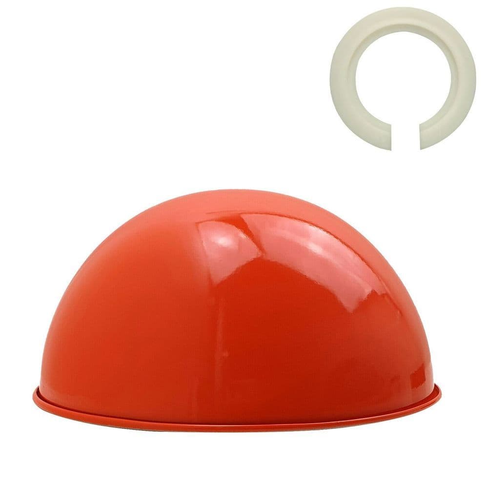 image-Retro Dome Easy Fit Light Shades Modern Ceiling Pendant Lampshades Metal colors