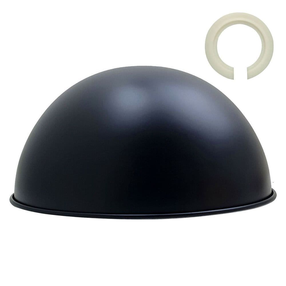 image-Retro Dome Easy Fit Light Shades Modern Ceiling Pendant Lampshades Metal colors