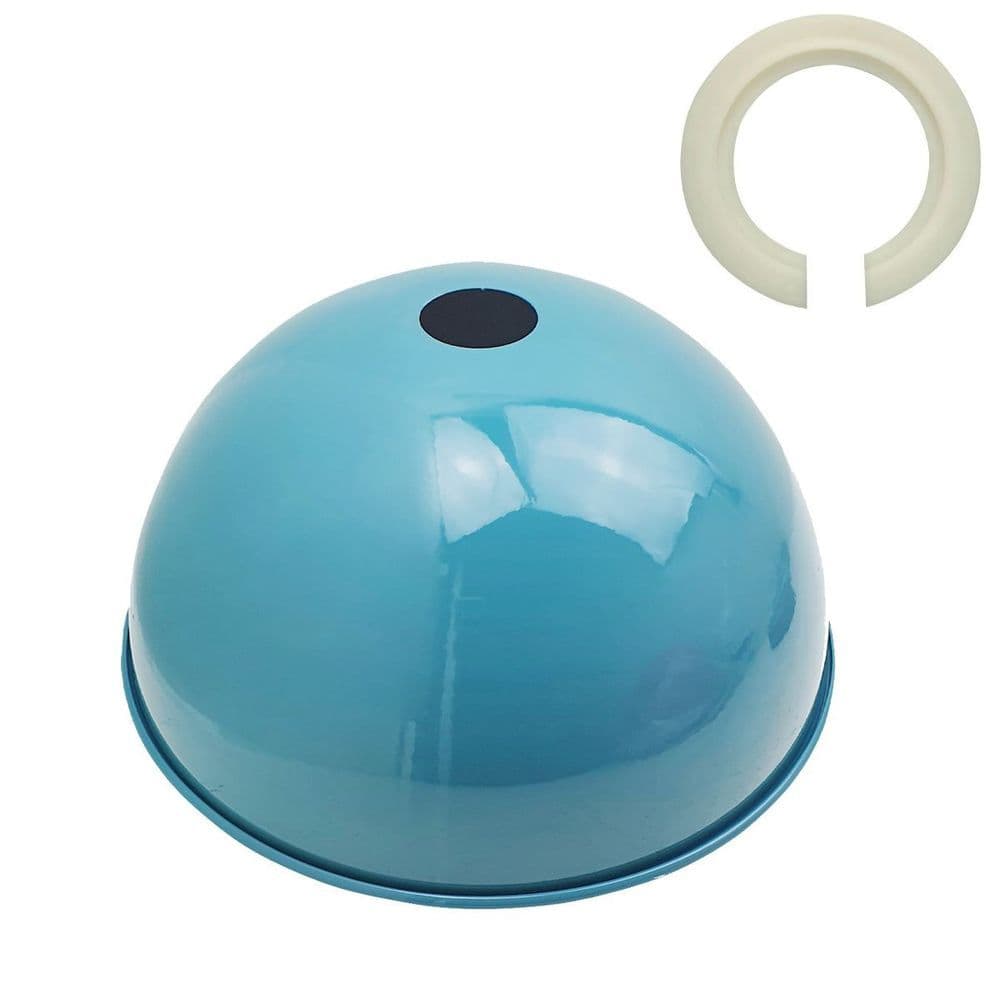 image-Retro Dome Easy Fit Light Shades Modern Ceiling Pendant Lampshades Metal colors