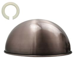image-Retro Dome Easy Fit Light Shades Modern Ceiling Pendant Lampshades Metal colors