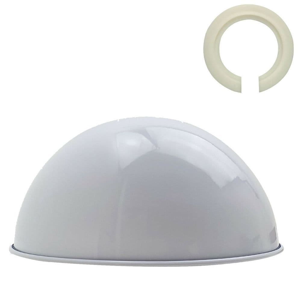 image-Retro Dome Easy Fit Light Shades Modern Ceiling Pendant Lampshades Metal colors