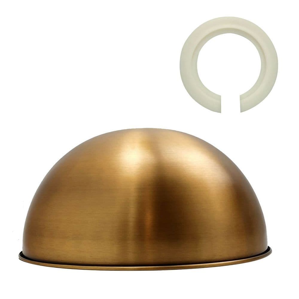image-Retro Dome Easy Fit Light Shades Modern Ceiling Pendant Lampshades Metal colors