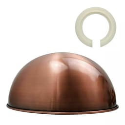 image-Retro Dome Easy Fit Light Shades Modern Ceiling Pendant Lampshades Metal colors