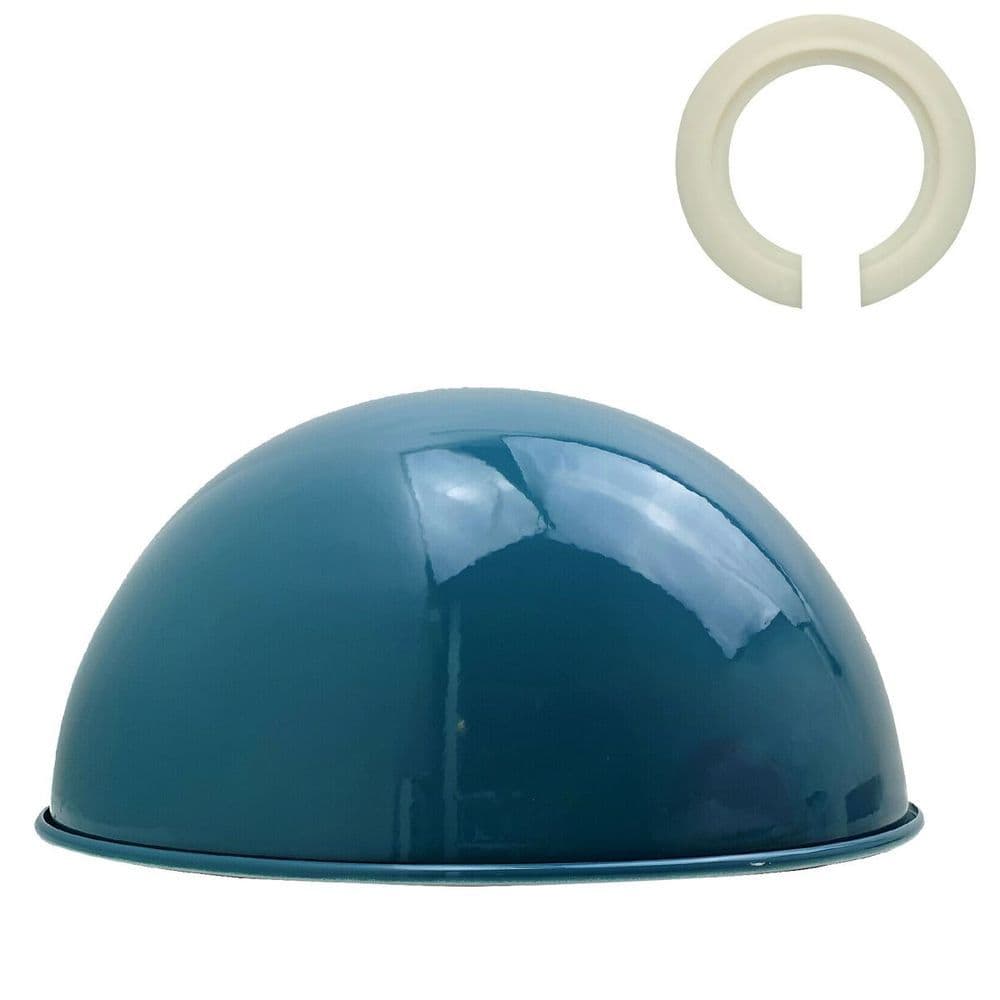 image-Retro Dome Easy Fit Light Shades Modern Ceiling Pendant Lampshades Metal colors
