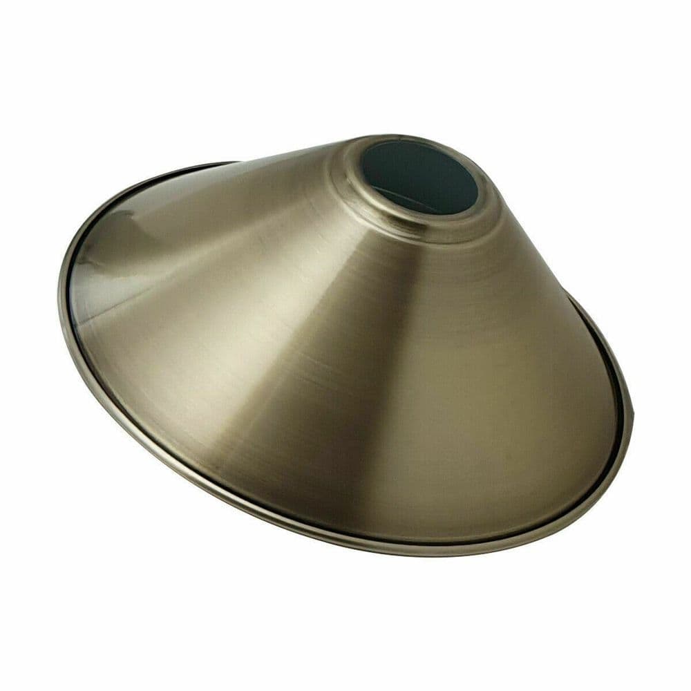 image-Modern22 x 10cm Cone Light Shades Metal Easy Fit Ceiling Pendant Hanging Lampshade only