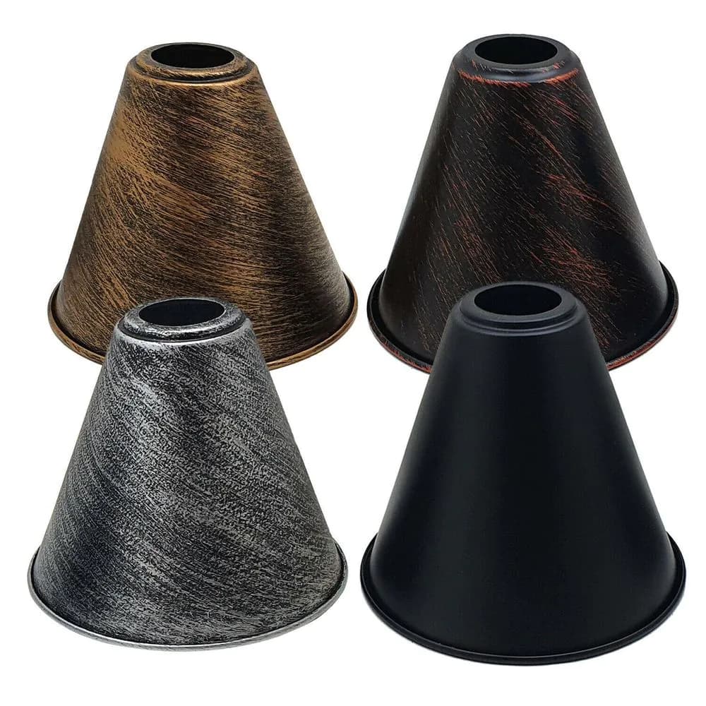 image-Large Easy Fit Pendant Light Shade 18cm Metal Lampshade Wall Lamp