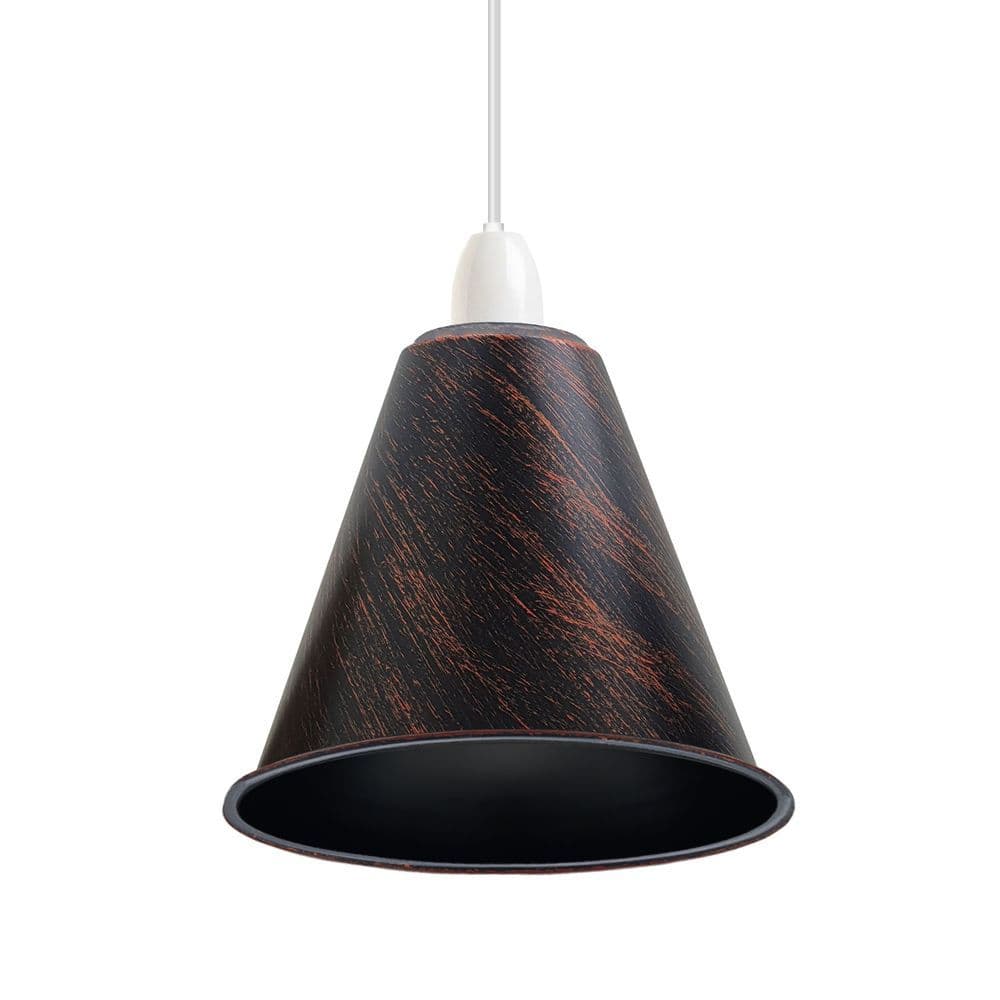 image-Large Easy Fit Pendant Light Shade 18cm Metal Lampshade Wall Lamp