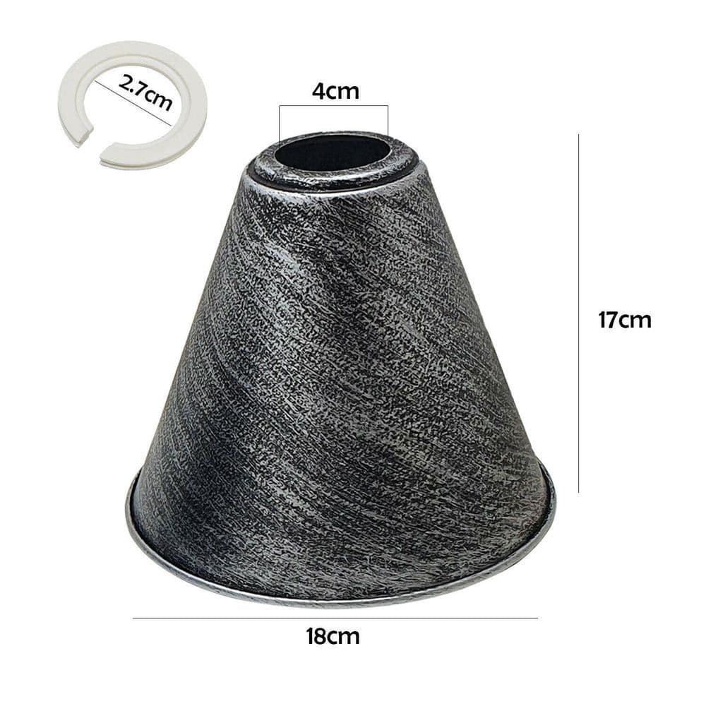 image-Large Easy Fit Pendant Light Shade 18cm Metal Lampshade Wall Lamp