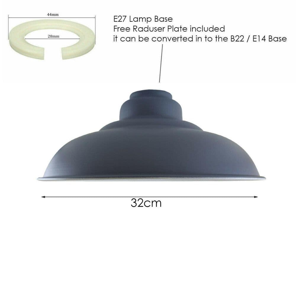 image-Ceiling Pendant Industrial Style Gloss Modern Metal Indoor Home Light Lampshade