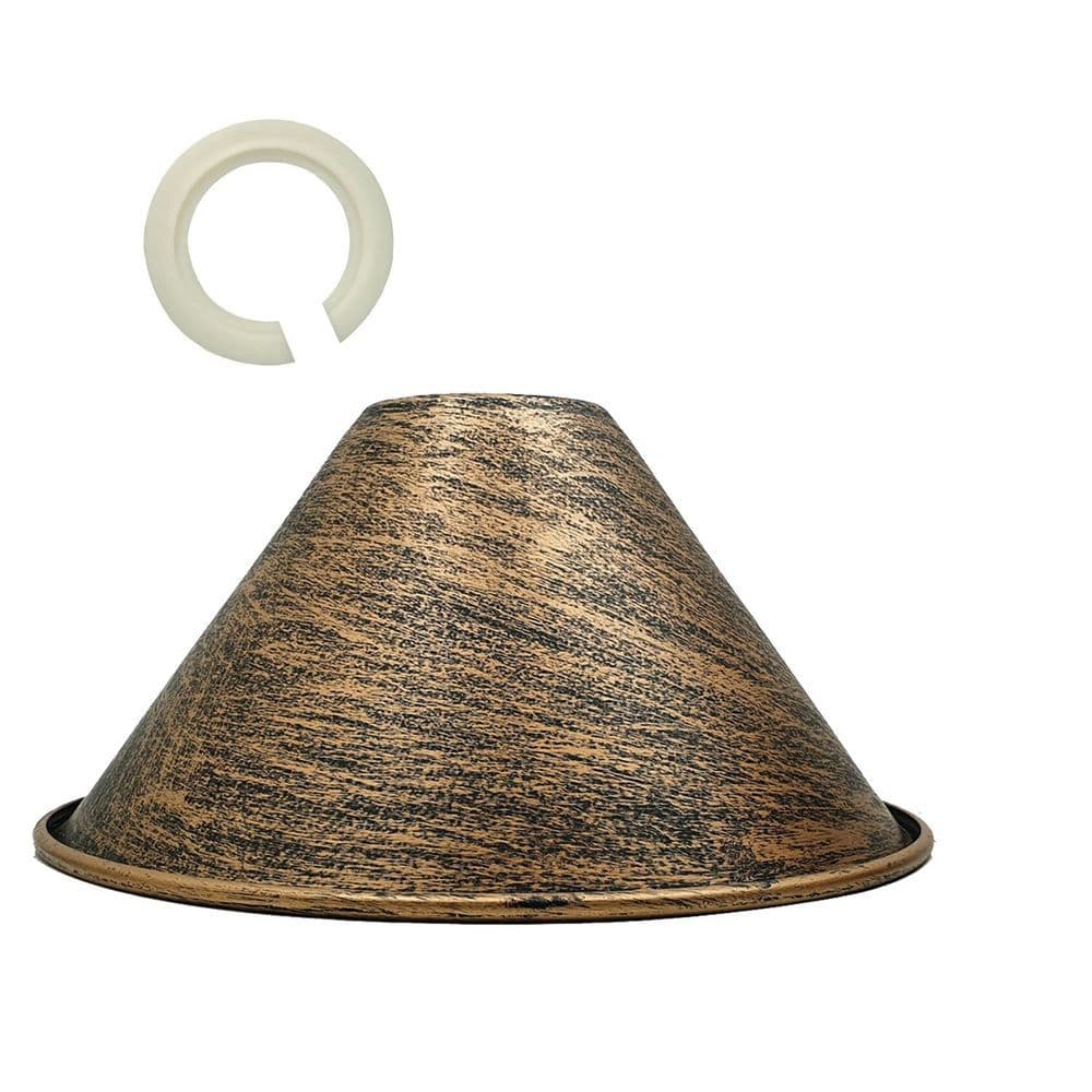 image-18mm x 10mm Large Easy Fit Pendant Light Shade Metal Lampshade Wall Lamp