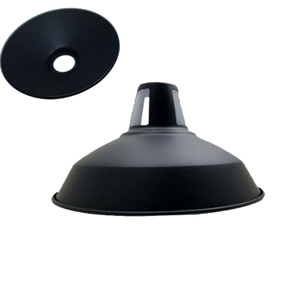 image-Retro Barn Light Shades Modern Ceiling Pendant Lampshades Metal Various Colors