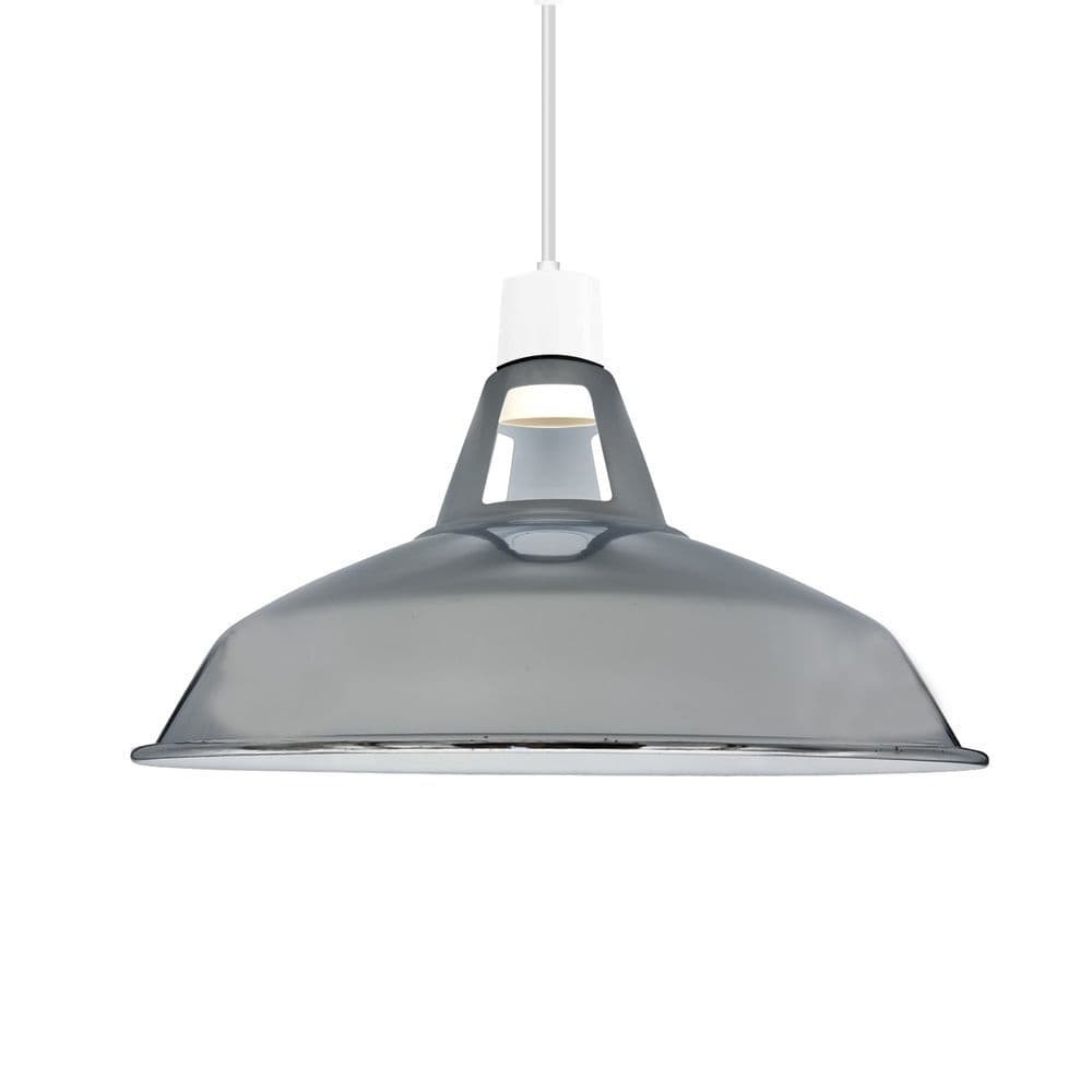 image-Retro Barn Light Shades Modern Ceiling Pendant Lampshades Metal Various Colors