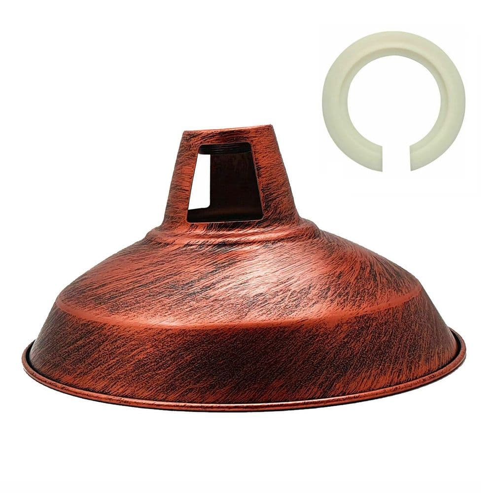 image-Retro Barn Light Shades Modern Ceiling Pendant Lampshades Metal Various Colors