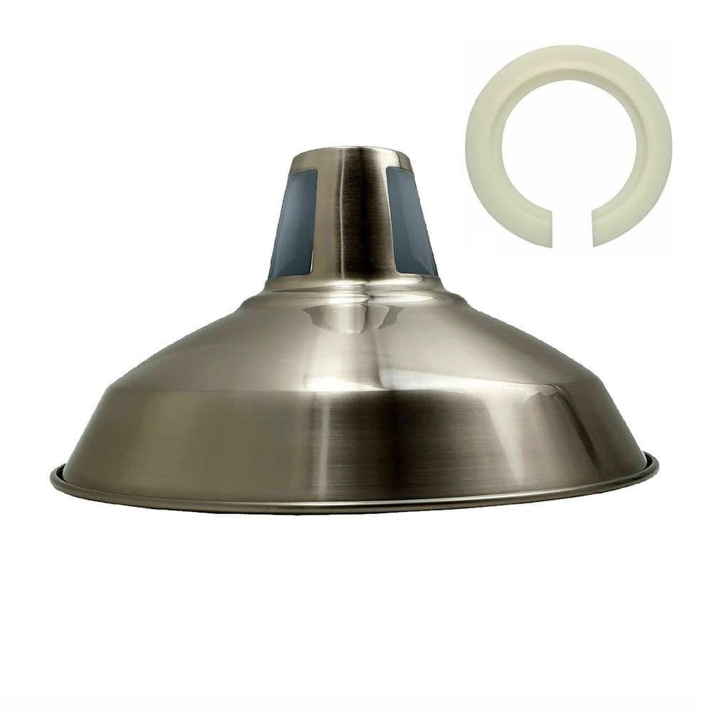 image-Retro Barn Light Shades Modern Ceiling Pendant Lampshades Metal Various Colors