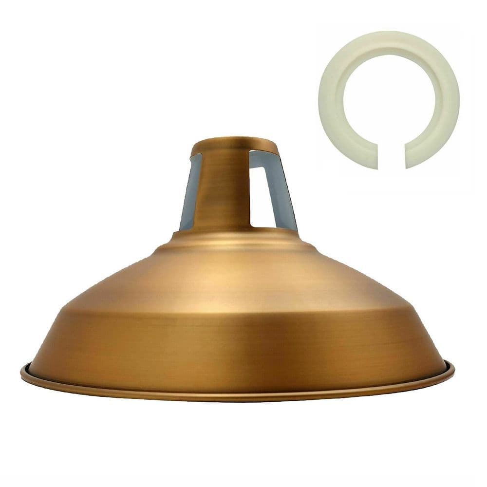 image-Retro Barn Light Shades Modern Ceiling Pendant Lampshades Metal Various Colors