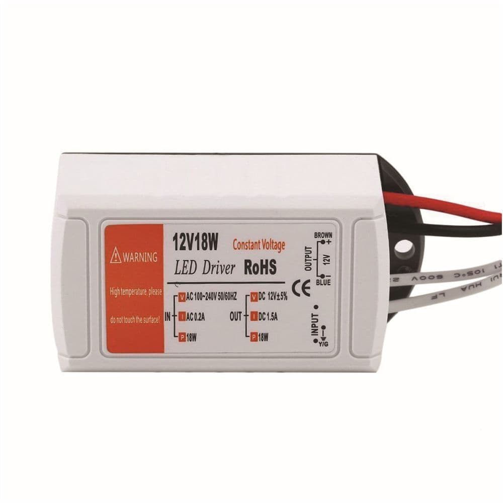 image-LED 18W100W Power Adapter Driver DC12V LED Transformer for LED Strips MR16 CCTV