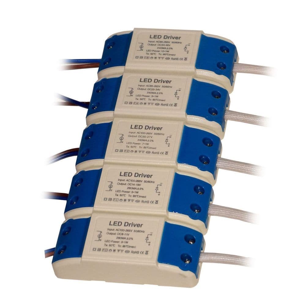 image-3W/5W/7W/9W/12W/18W/24W/36W Constant Current LED Power Supply Electronic Driver