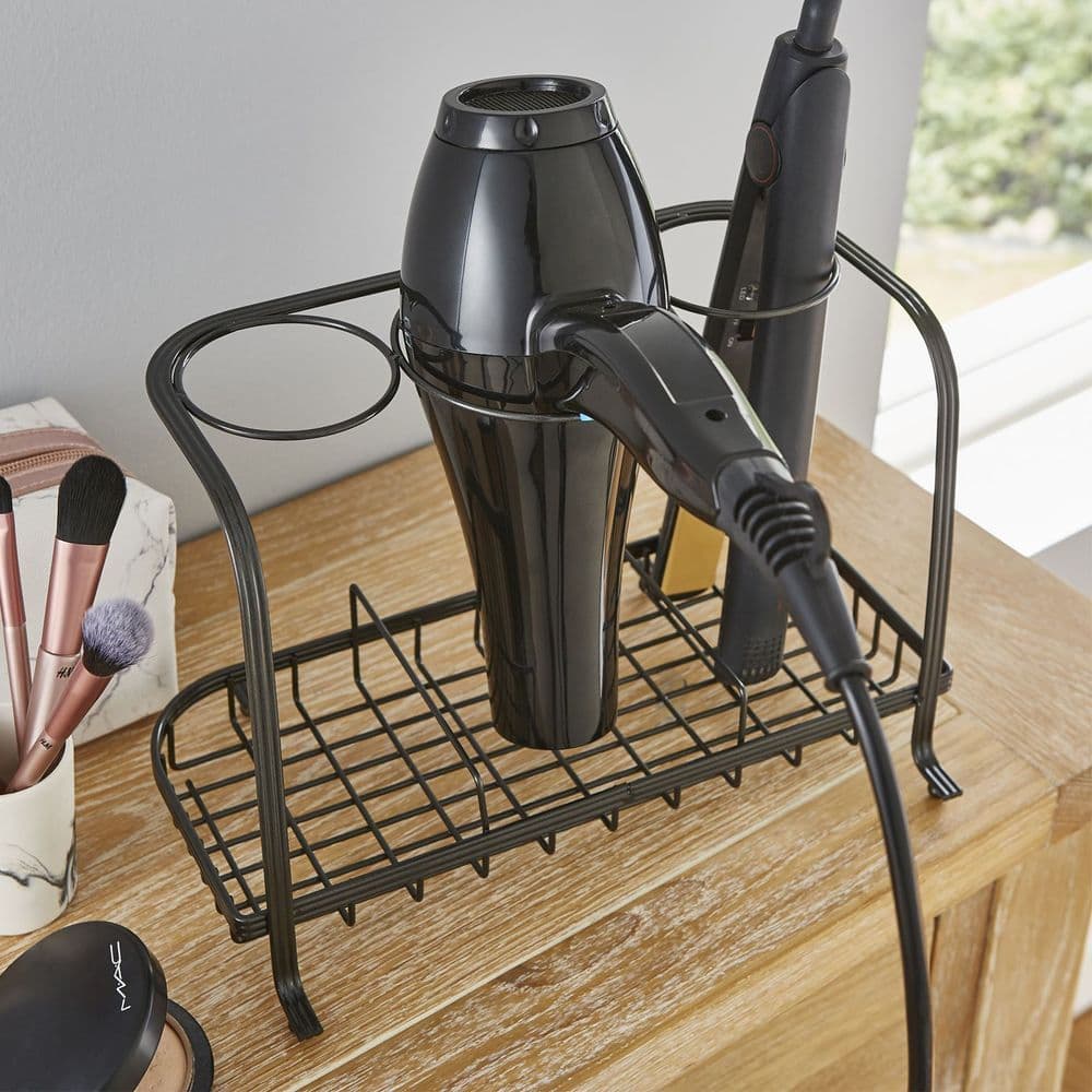 image-3 compartments Heat-resistant Holder for Straighteners Curling tongs & Hair Dryers