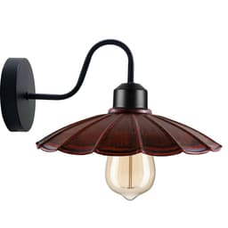 image-Vintage Industrial Antique Brass Wall Sconces Metal Shade Indoor Light Fitting