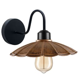 image-Vintage Industrial Antique Brass Wall Sconces Metal Shade Indoor Light Fitting