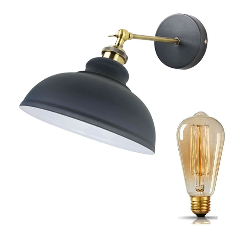image-Vintage Wall Lamp Industrial Retro Loft Metal Wall Lights Sconce Lamp UK