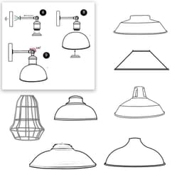 image-Vintage Wall Lamp Industrial Retro Loft Metal Wall Lights Sconce Lamp UK