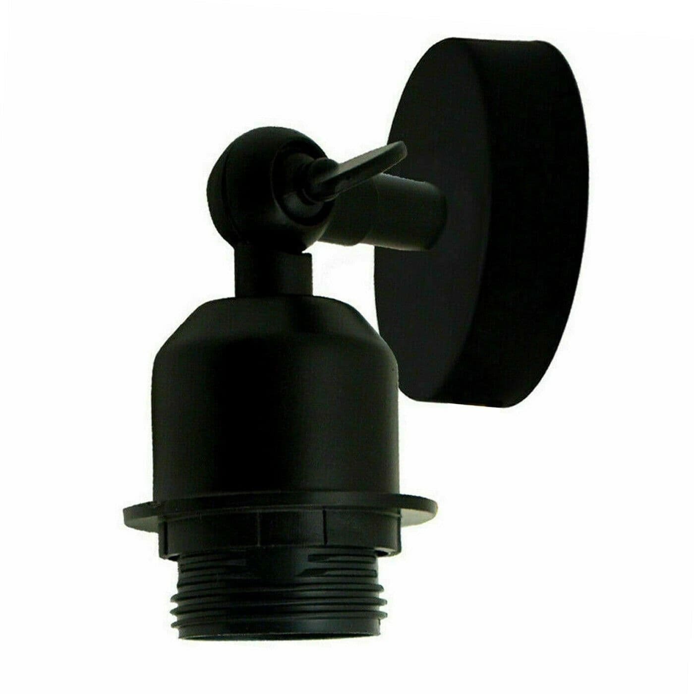 image-Vintage Industrial Indoor Lamp Holder Flush Mount Adjustable Wall Sconce Light Multi Room