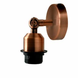 image-Vintage Industrial Indoor Lamp Holder Flush Mount Adjustable Wall Sconce Light Multi Room