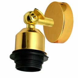 image-Vintage Industrial Indoor Lamp Holder Flush Mount Adjustable Wall Sconce Light Multi Room