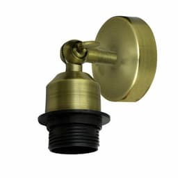 image-Vintage Industrial Indoor Lamp Holder Flush Mount Adjustable Wall Sconce Light Multi Room
