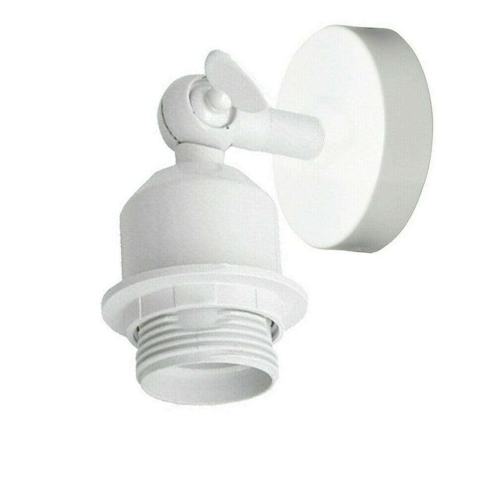 image-Vintage Industrial Indoor Lamp Holder Flush Mount Adjustable Wall Sconce Light Multi Room