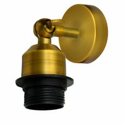 image-Vintage Industrial Indoor Lamp Holder Flush Mount Adjustable Wall Sconce Light Multi Room