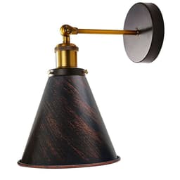 image-Vintage Industrial Wall Light Metal Cone Shape Shade Indoor Lighting For Kitchen, Living Room