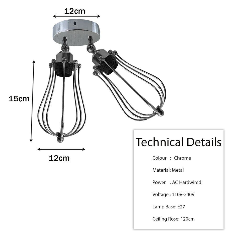 image-Modern Vintage Industrial Retro Loft Ceiling Lamp Shade Pendant Light UK