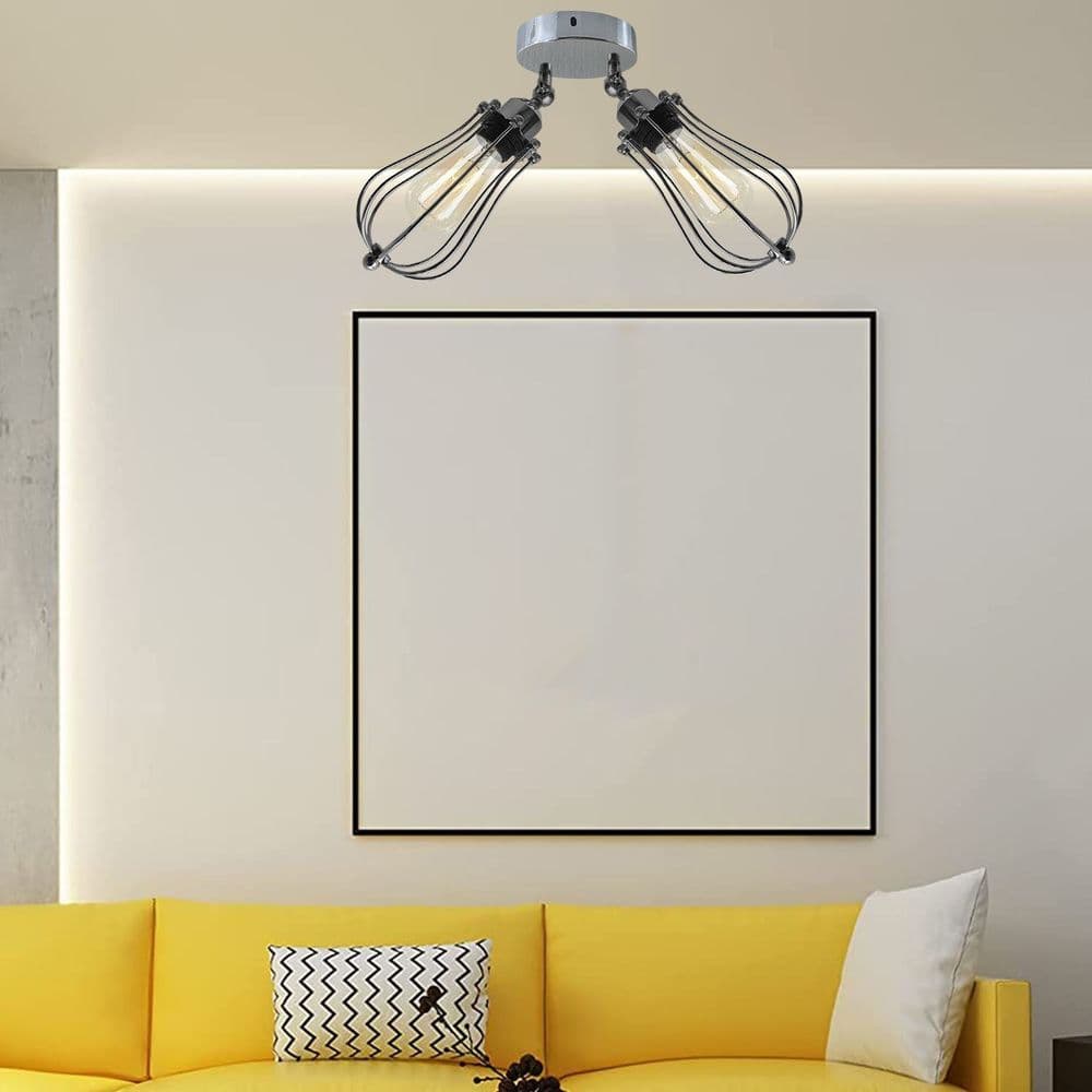 image-Modern Vintage Industrial Retro Loft Ceiling Lamp Shade Pendant Light UK