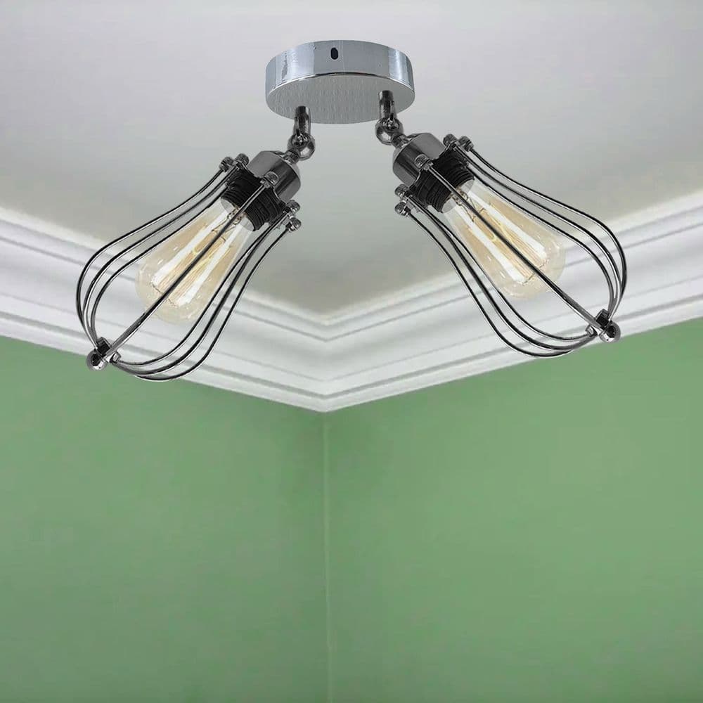 image-Modern Vintage Industrial Retro Loft Ceiling Lamp Shade Pendant Light UK