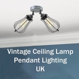 image-Modern Vintage Industrial Retro Loft Ceiling Lamp Shade Pendant Light UK