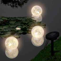 image-Solar Bowl 3 LED Floating Ball Light for Pond Swimming Pool