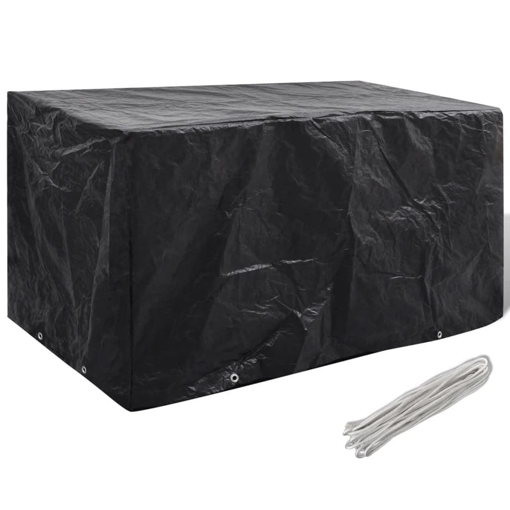 image-Garden Furniture Covers 2pcs 4 Person Poly Rattan 113x113cm
