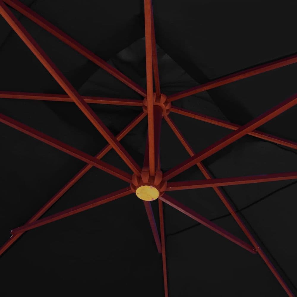 image-Hanging Parasol with Wooden Pole 400x300 cm