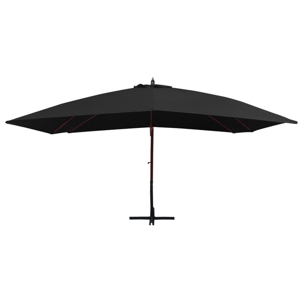 image-Hanging Parasol with Wooden Pole 400x300 cm