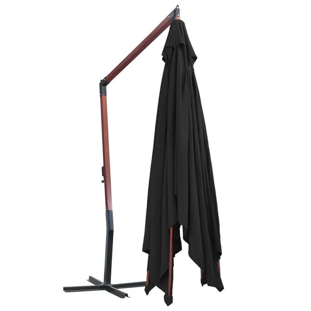 image-Hanging Parasol with Wooden Pole 400x300 cm
