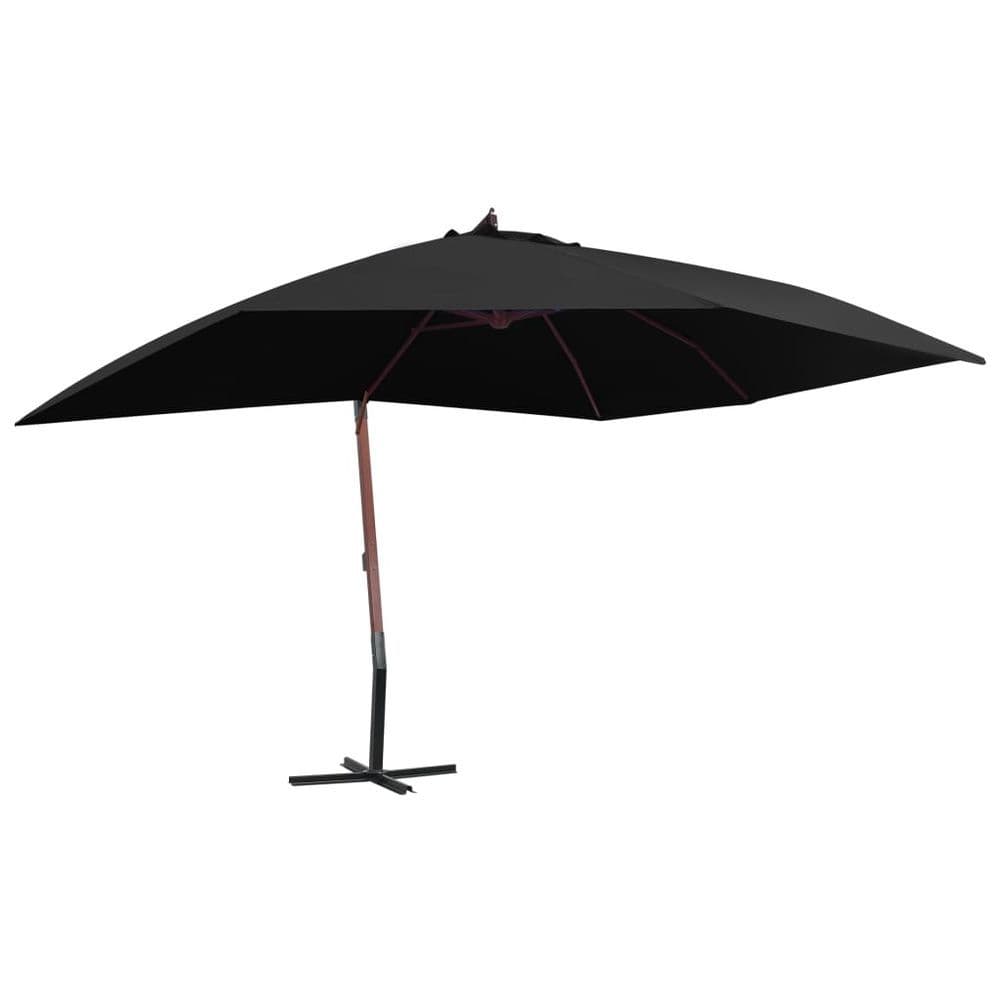 image-Hanging Parasol with Wooden Pole 400x300 cm