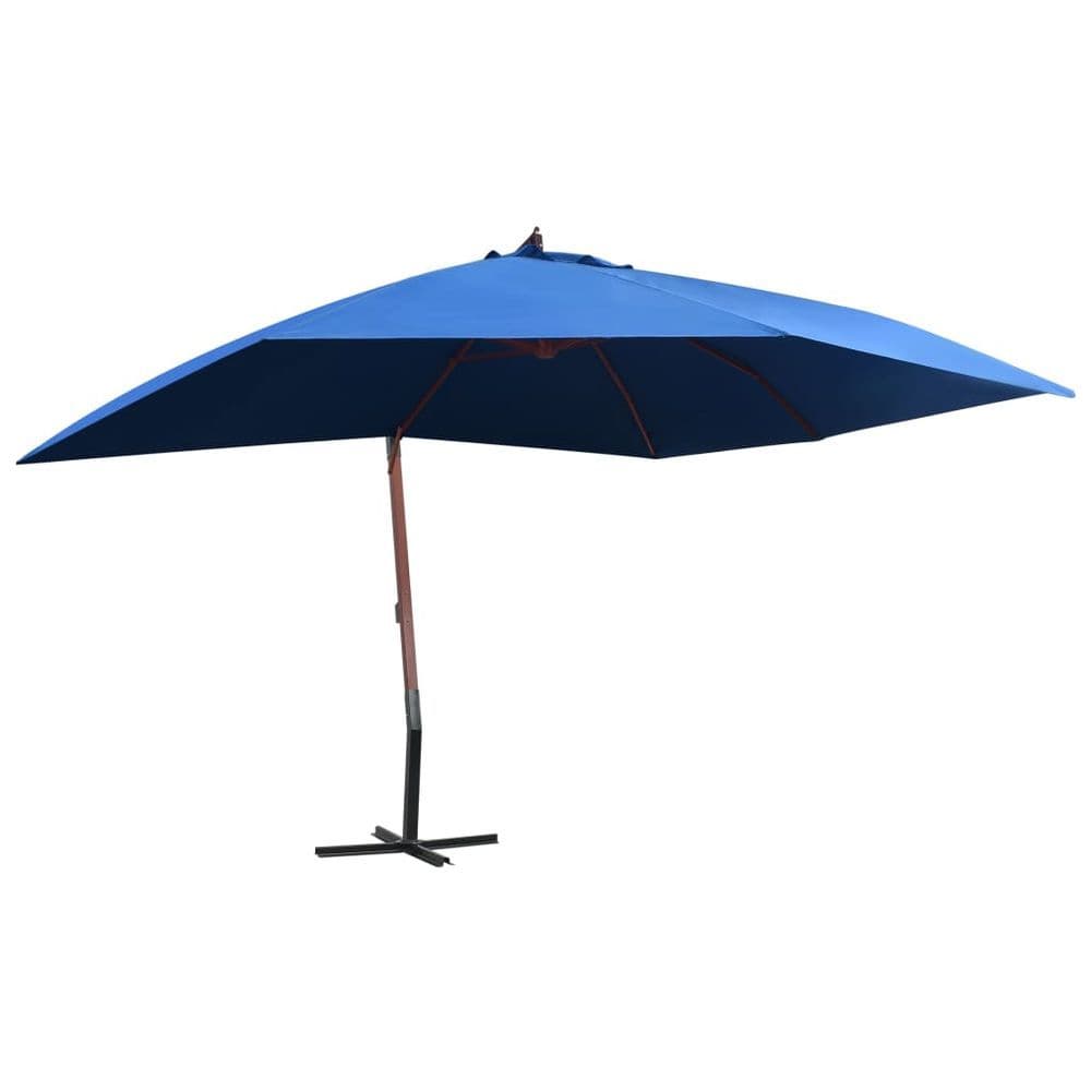 image-Hanging Parasol with Wooden Pole 400x300 cm