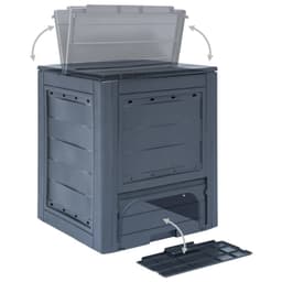 image-Garden Composters 3 pcs Grey 60x60x73cm 780 L