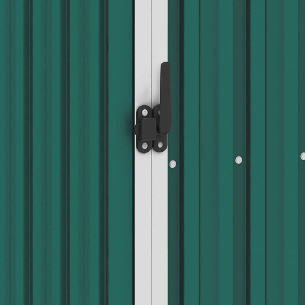 image-Garden Shed Green, Brown Grey & Anthracite 87x98x159 cm Galvanised Steel