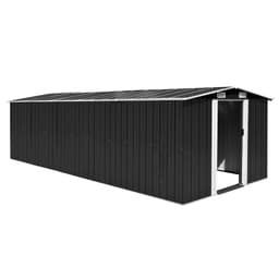 image-Garden Shed 257x298x178 cm to 257x580x181 cm Metal Green